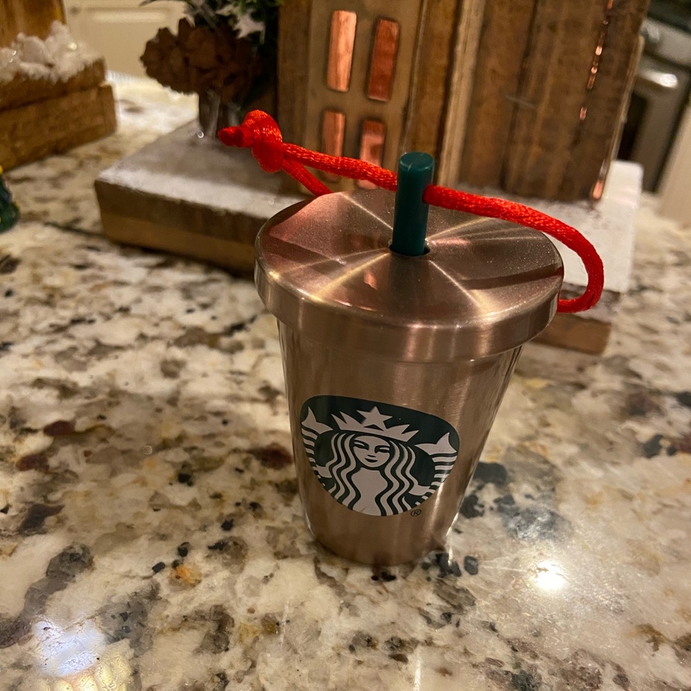 Starbucks Bronze Cold cup ornament